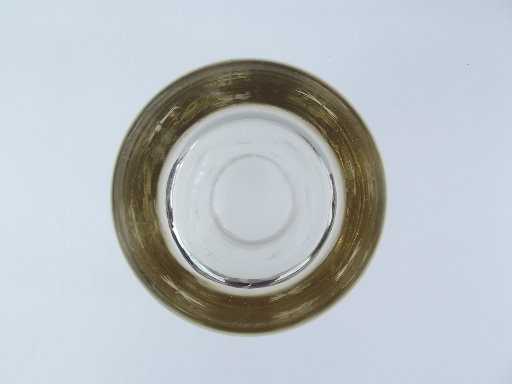 Vintage cocktail mixer, tall glass w/ wheel cut starburst mod stars