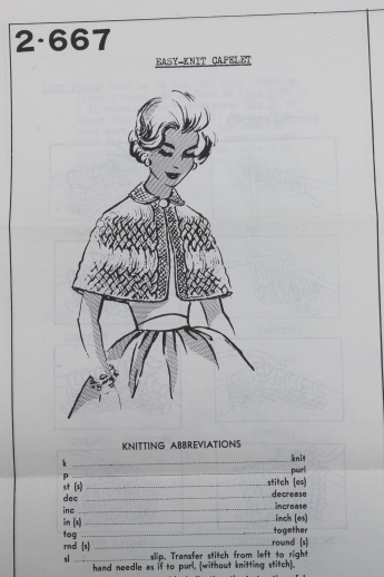 Vintage crochet patterns, pattern leaflets for retro 60s ponchos, shawls, bolero jacket etc.