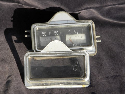 Vintage dashboard fuel gauge/ammeter for project car or hotrod