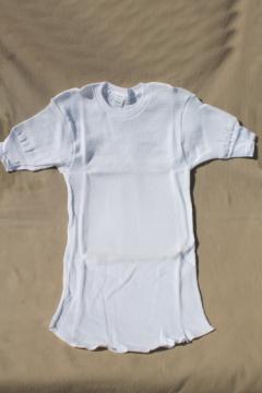 Vintage deadstock Jockey thermal knit long sleeve shirt, winter long underwear tee