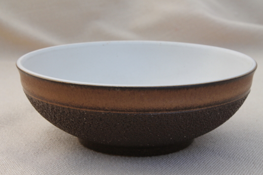 Denby Cotswold Stoneware Brown Cereal Soup Bowl Country Fayre Collection Rustic 
