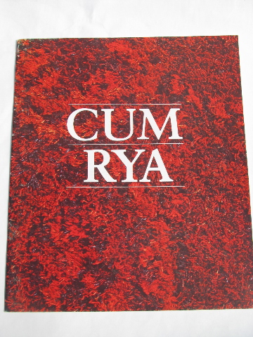 Vintage Gum Rya rug catalog, retro danish modern shag wool rugs from Denmark