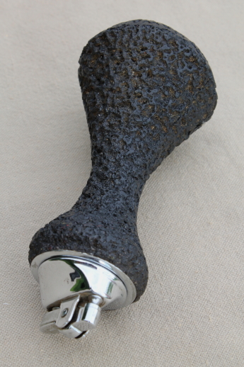Vintage Hawaiian lava rock table lighter, Poi Pounder cigarette lighter from Hawaii