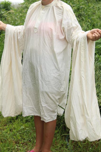 vintage historical reenactor costumes, medieval ren faire homespun cotton tunic, shirts