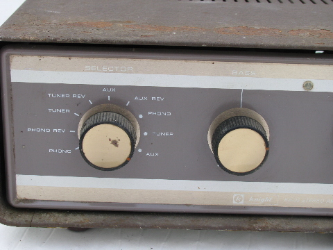 Vintage Knight model KA-25 vacuum tube stereo amplifier, KnightKit