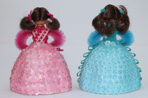 Vintage Li'l Missy beaded doll collection, birthstone jewels dolls for every month