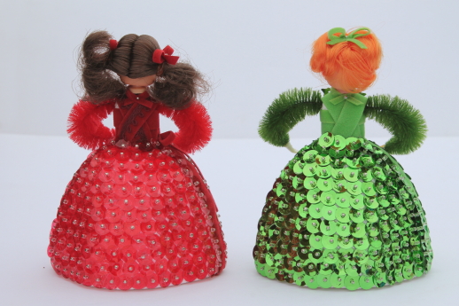 Vintage Li'l Missy beaded doll collection, birthstone jewels dolls for every month