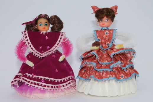 Vintage Li'l Missy beaded doll collection, garden belles, bride & flower girls dolls