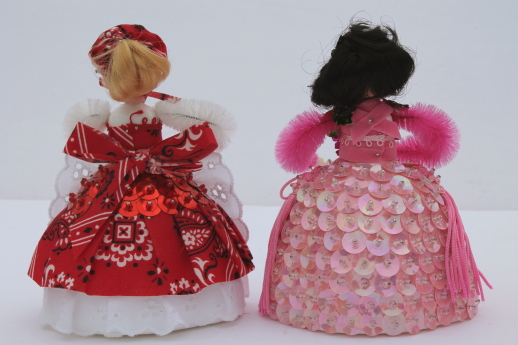 Vintage Li'l Missy beaded doll collection, garden belles, bride & flower girls dolls