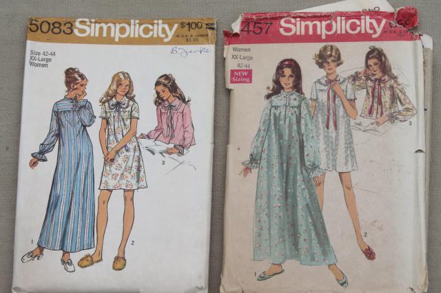 vintage lingerie sewing patterns - slips, bras & panties, negligees, pajamas, bodysuit