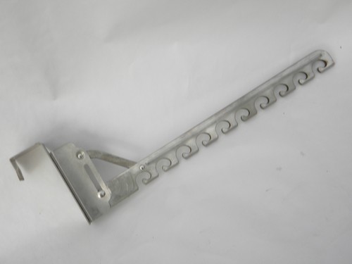 Vintage machine-age folding clothes storage rack for closet or bedroom door