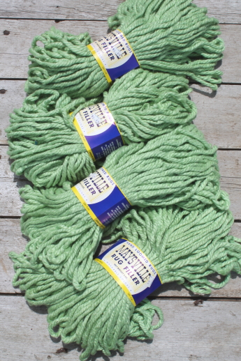 Vintage Maysville cotton/rayon heavy rug yarn - super bulky yarn for crafts, package ties