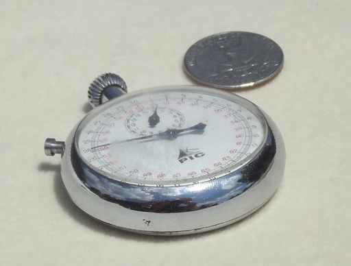 Vintage mechanical stop watch, swiss made PIC wind-up stopwatch