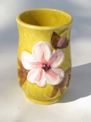 Vintage Napcoware - Japan, set of china tumblers w/ pink cherry blossoms