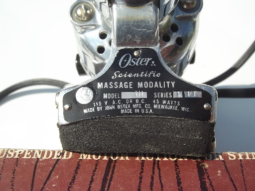 Vintage Oster scientific massager for Swedish massage, retro steampunk!