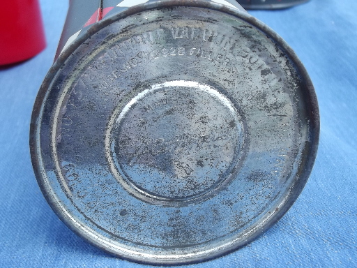 Vintage picnic set, red tartanware tote, sandwich carrier, thermos