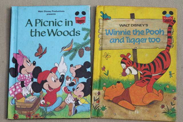 vintage picture books lot, Walt Disney Presents Disney classic movie stories