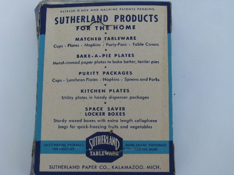 Vintage plastic party / picnic spoons lot, retro colors, original 1950s boxes