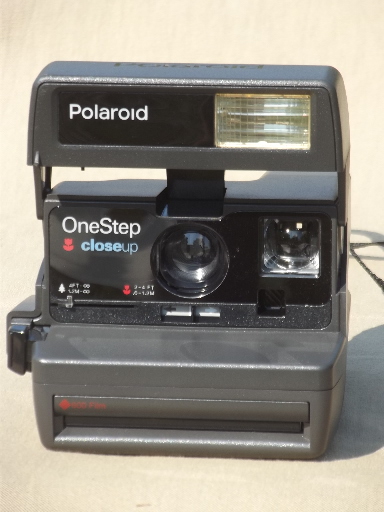 Vintage Polaroid cameras, Polaroid OneStep Closeup and Minute Maker Colorpack