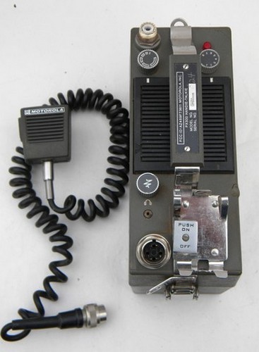 Vintage PX-300 Handie-Talkie portable transceiver radio w/ case