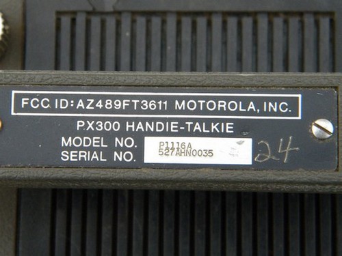 Vintage PX-300 Handie-Talkie portable transceiver radio w/ case