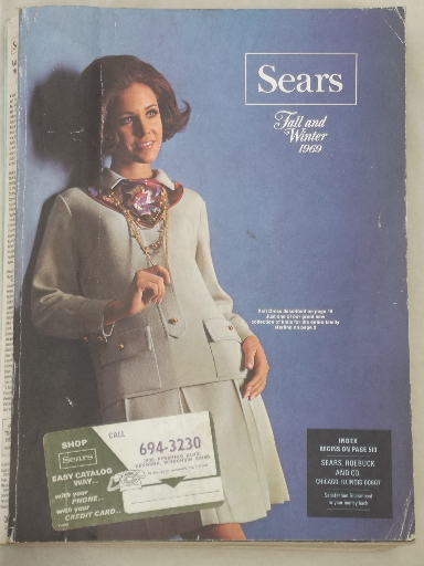 Vintage Sears catalog, Fall and Winter 1969 Sears big book