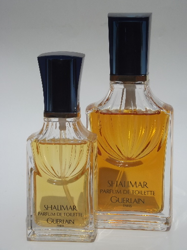 Vintage Shalimar fragrance lot, perfume bottles, dusting powder etc.