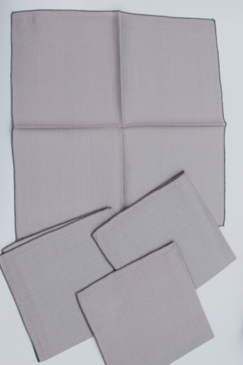 Vintage table linen, card table tablecloths & napkins, luncheon or bridge set linens
