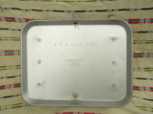 Vintage TraCo A&W Root Beer advertising car hop drive-in serving tray