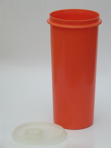 Vintage Tupperware Impressions Orange Pitcher #3333A-2 / 2.1 Quart