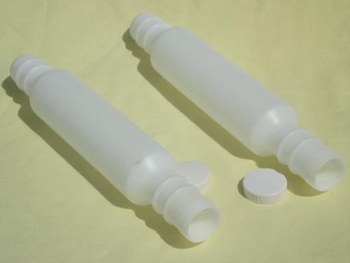 Vintage Tupperware rolling pins,  fill n chill plastic rolling pin lot