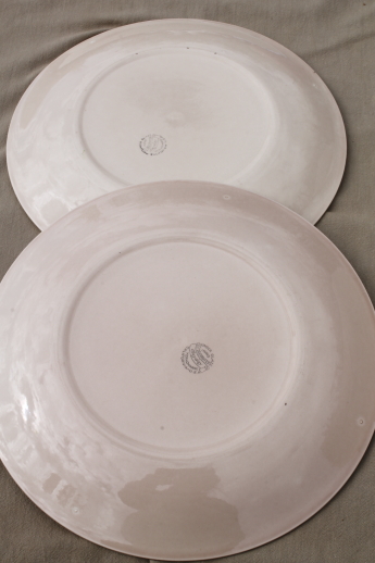 Vintage Vernonware California pottery tableware, Heyday pattern serving pieces