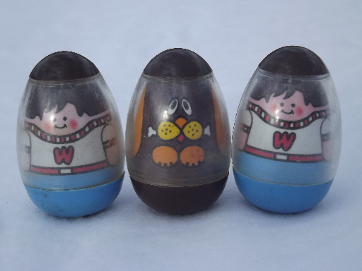 Vintage Weebles picnic lot, play toys furniture and retro 70s Weebles