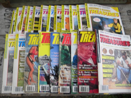 Vintage Western & Eastern Treasures magazines, large lot of full years