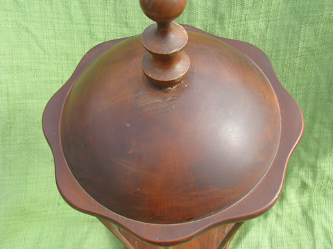 Vintage wood birdcage lantern for candles or greenery, hanging cage