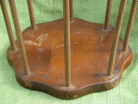 Vintage wood birdcage lantern for candles or greenery, hanging cage