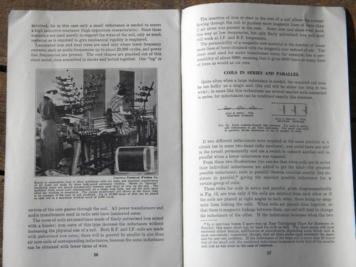 WWII radio coil technical booklet w/photos, National Radio Institute