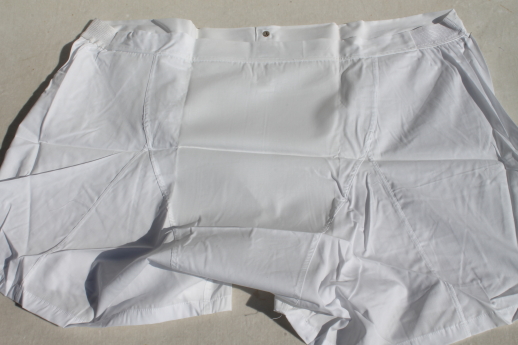 Yoke front gripper shorts, 100% cotton boxer undershorts size 44, 80s vintage new old stock underwear