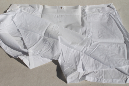 Yoke front gripper shorts, 100% cotton boxer undershorts size 44, 80s vintage new old stock underwear